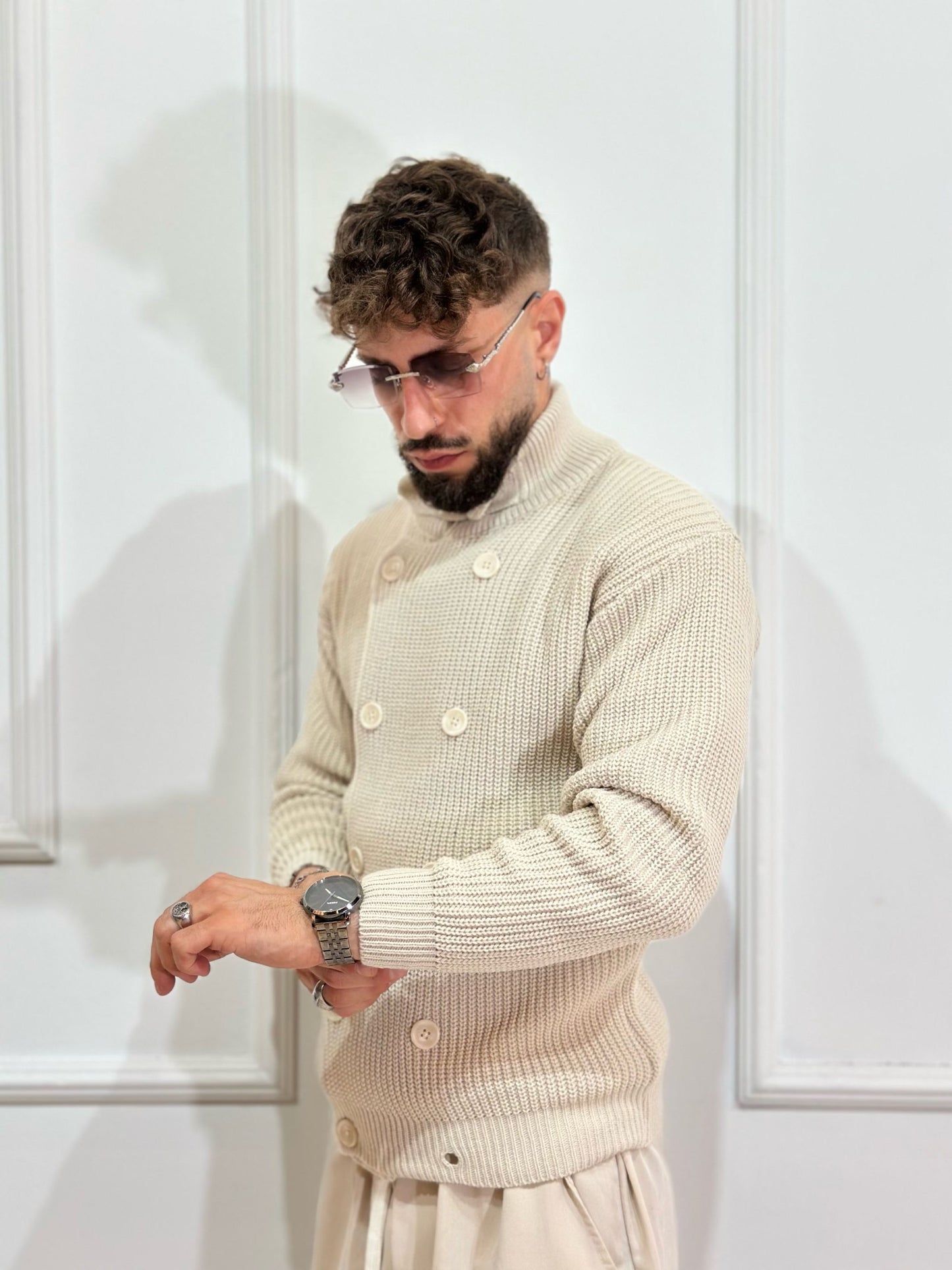 Cardigan doppio petto