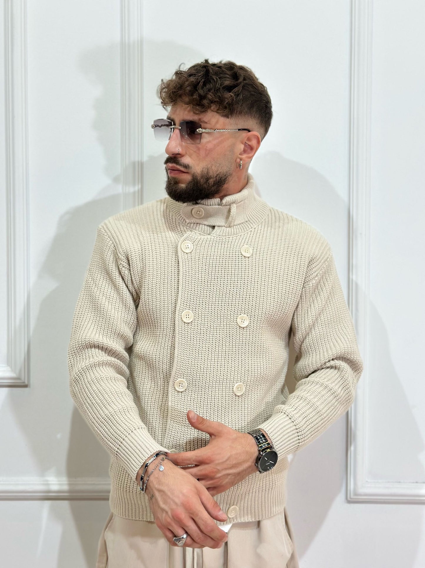 Cardigan doppio petto