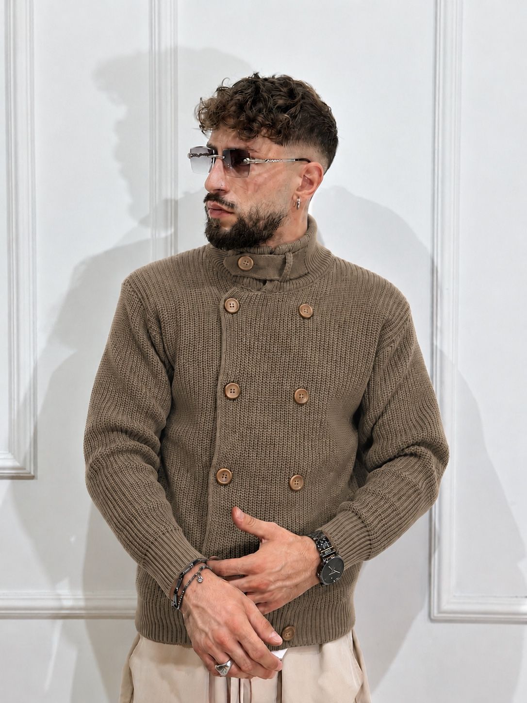 Cardigan doppio petto